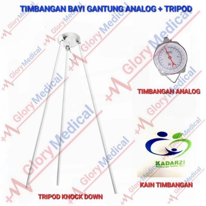 Timbangan Bayi Gantung Analog + Tripod/Tripot