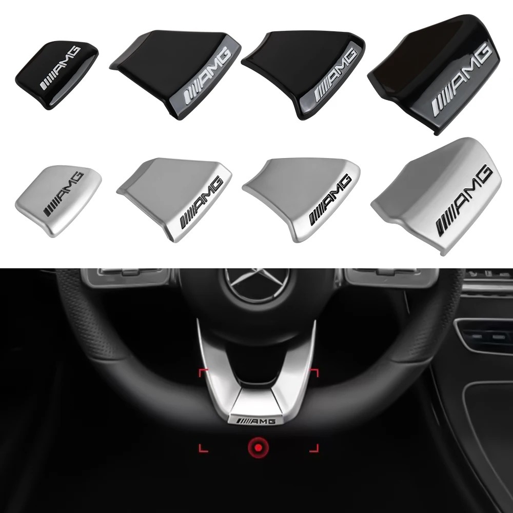 Car Interior Steering Wheel Emblem Sticker Badge Accessories for Mercedes Benz Amg W205 W211 W204