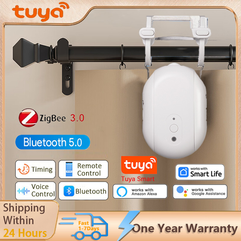 Tuya Smart Curtain Robot Zigbee/Bluetooth Track Curtain Robot Zigbee Smart Curtain Driver Robot Tuya