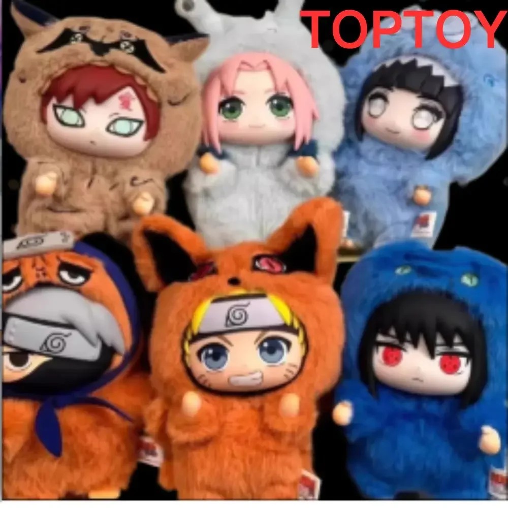 %%~ Toptoy_% Shippuden Beast Party Vinyl Figure -Like Texture Blind Box Chibi Kakashi Sasuke