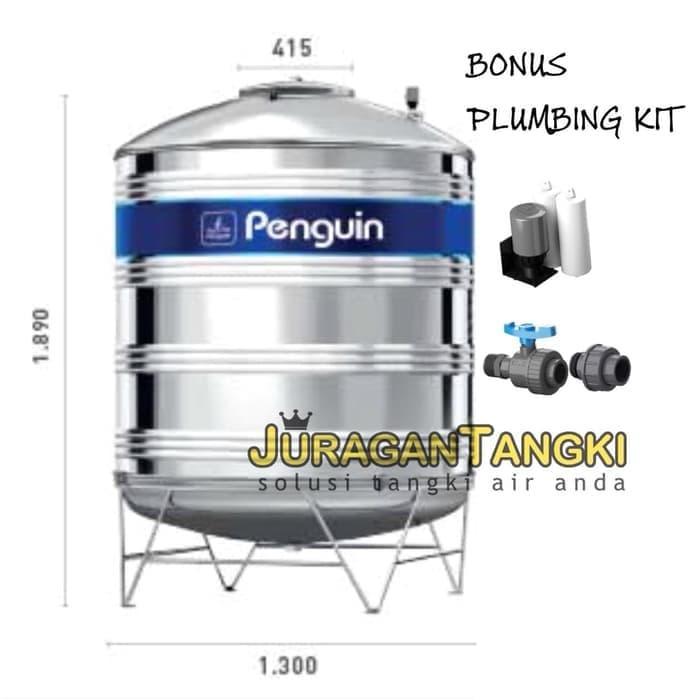 Tangki Air Stainless Penguin TBSK 2000 liter - toren tandon Pinguin