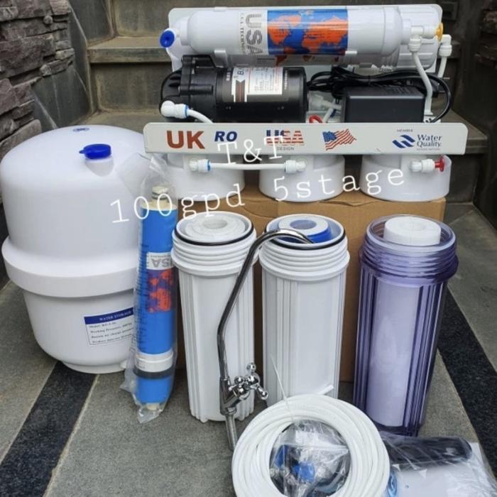 Mesin Reverse Osmosis (RO) 100GPD / Filter Air Minum 100 GPD