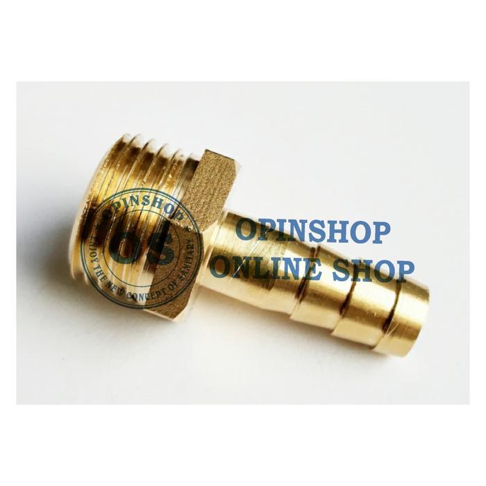 PROMO Nepel Selang Gas Drat Luar 0.5 inci M Cocok Buat Water Heater Gas