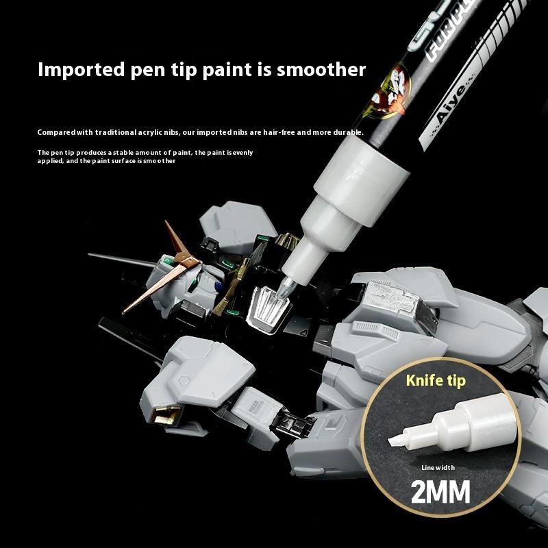 Metallic Markers Colouring Pens For Mech Painting Paint Marker Pen Reflective Paint Model Marker Pen