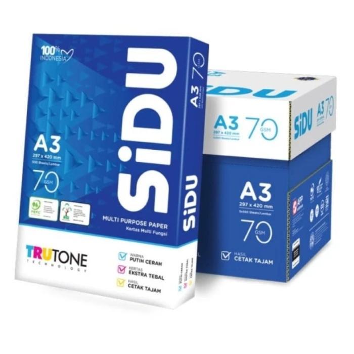 Kertas Hvs A3 70 Gram Sidu