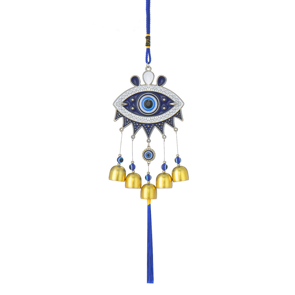 Handmade Evil Eye with Hand Protection Wall Hanging Turkish Ornament Decor Lucky Blue Evil Eye Door