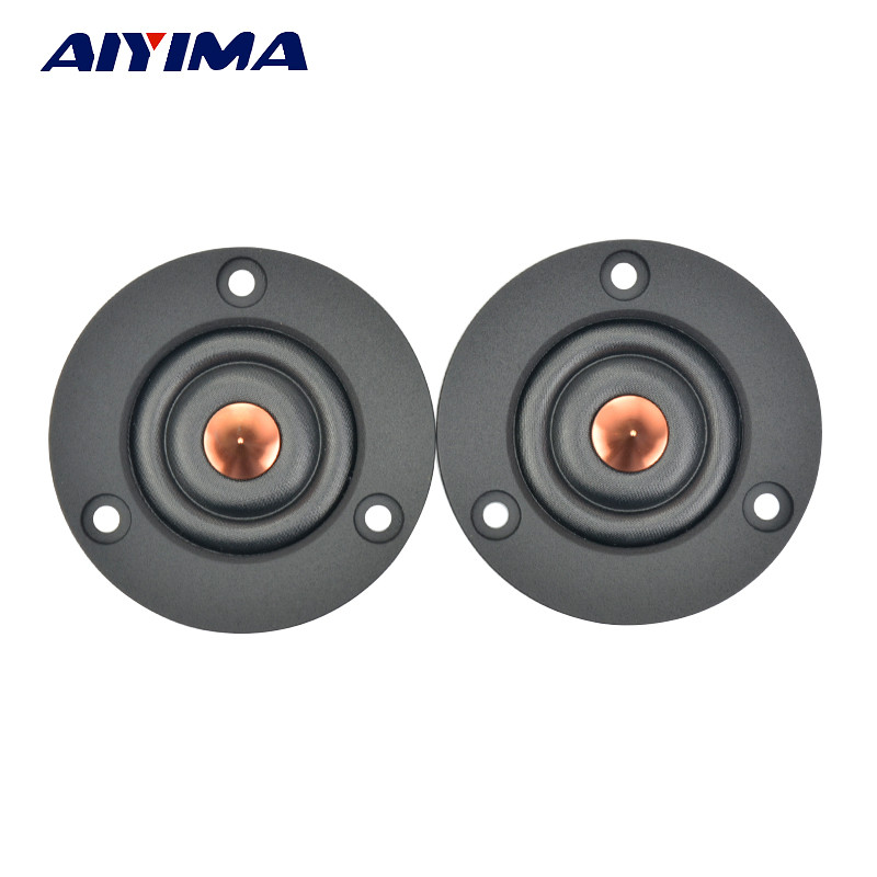 AIYIMA 2Pcs 2 Inch Tweeter Speaker 4 Ohm 6 Ohm 40W HIFI Silk Dome Treble Fever Audio Loudspeaker For