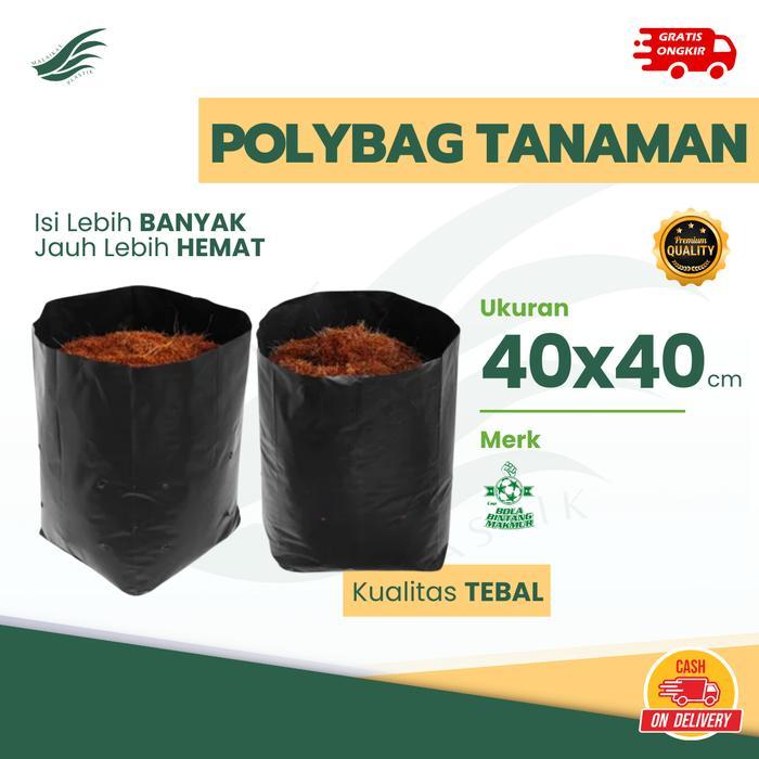 1 Kg Polybag Polibek 40x40 cm Tebal Polibag Polybag Tanaman 40x40 1kg kiloan
