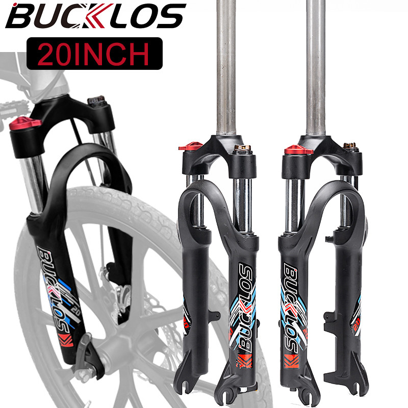BUCKLOS Folding Bike Fork 20 Inch Suspension Folding Bicycle Fork Aluminum Alloy BMX Forks 50mm