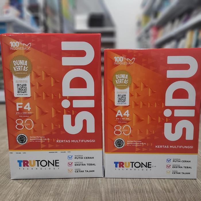 Kertas HVS A4 & F4 SIDU 80gsm