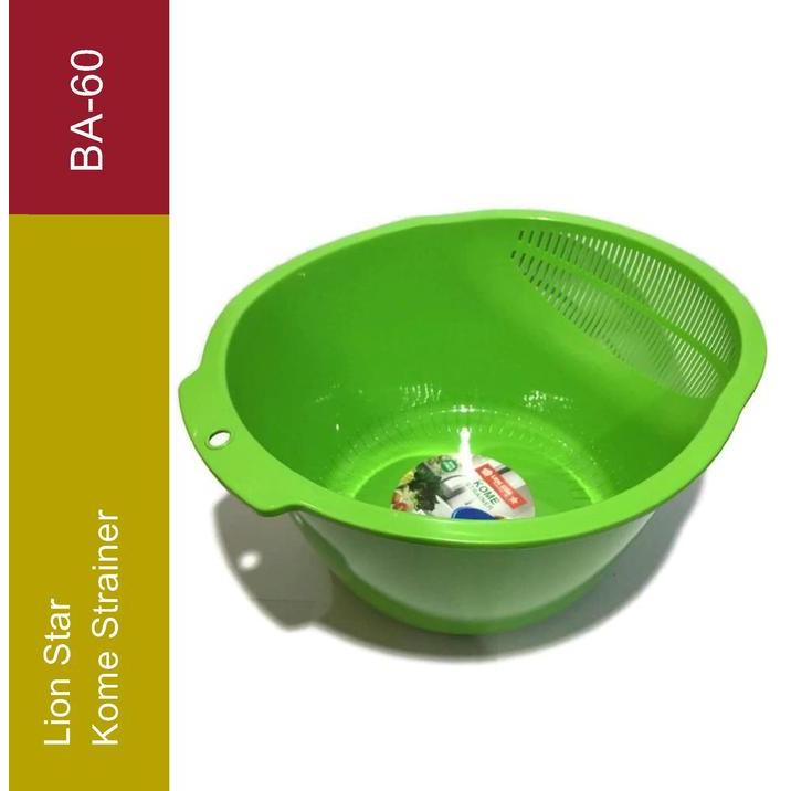 TERMURAH Lion Star BA 60 KOME STRAINER Alat Wadah Baskom Cuci Beras Sayur Buah LIon Star BA-60 READY