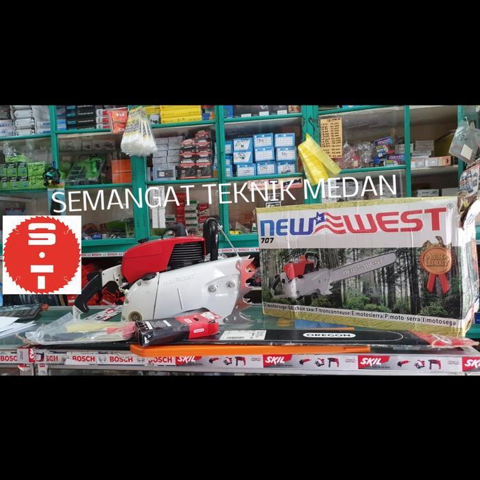 NW707 MESIN CHAINSAW CHAIN SAW GERGAJI POTONG KAYU 36 " NEW WEST 070