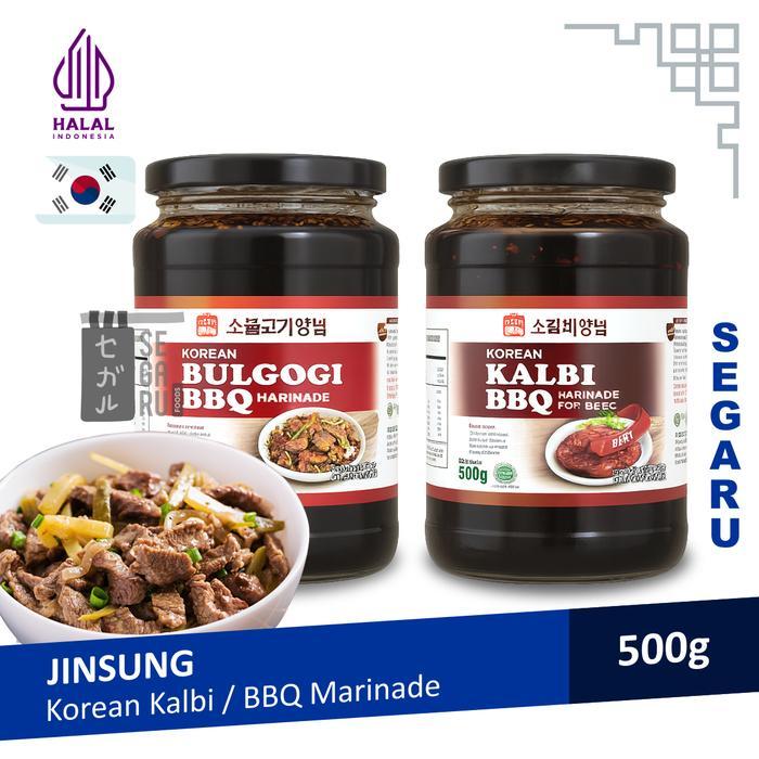 JINSUNG KOREAN BBQ KALBI BULGOGI MARINASI SAUCE HALAL 500 GRAM