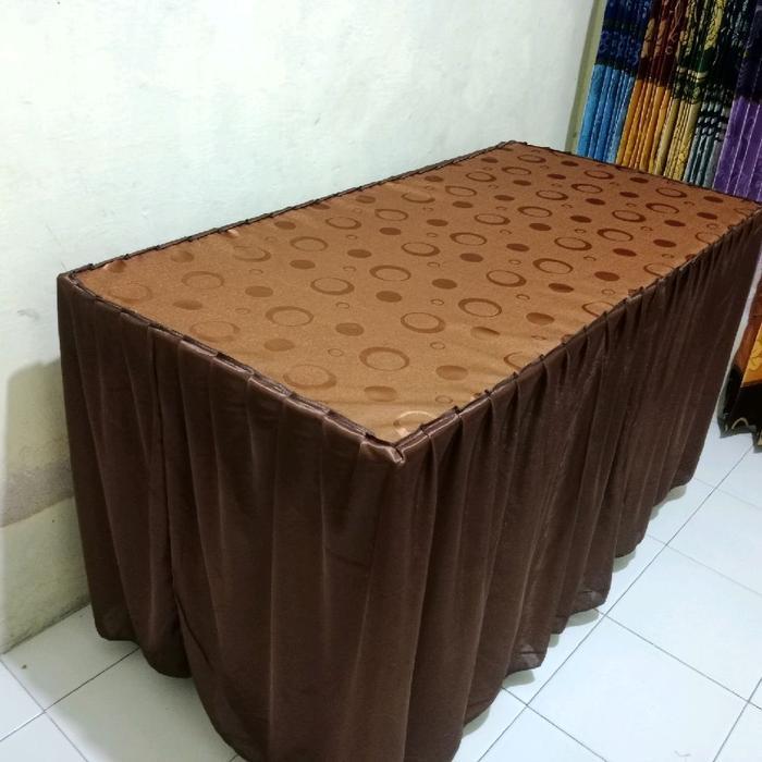 Taplak Meja Makan Rumbai panjang Murah Premium promo diskon Kain