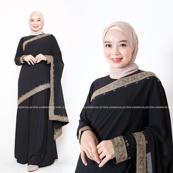 Andinicollection Abaya Turkey 130 Gamis India Wanita Hitam Remaja Muslim Mewah