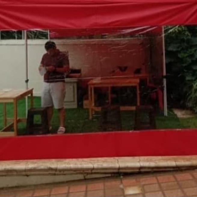 dinding tenda 2x2 ( dinding saja) per 1 sisi