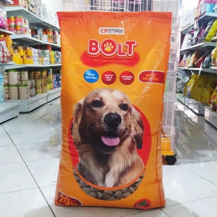 Grab Gojek only Promo Bolt Dog 20kg - bolt dog - dog food bolt