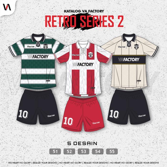 JERSEY KERAH TALI JERSEY VINTAGE JERSEY RETRO SATUAN JERSEY FUTSAL & JERSEY SEPAK BOLA PRINTING