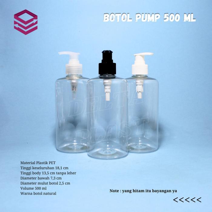 botol hand soap 500 ml / botol pump 500ml
