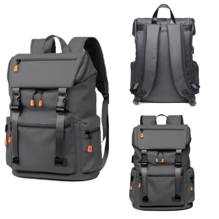 tas Ransel laptop tas Punggung tas sekolah Backpack Up To 15,6 inch - Abu tas laptop 17inch