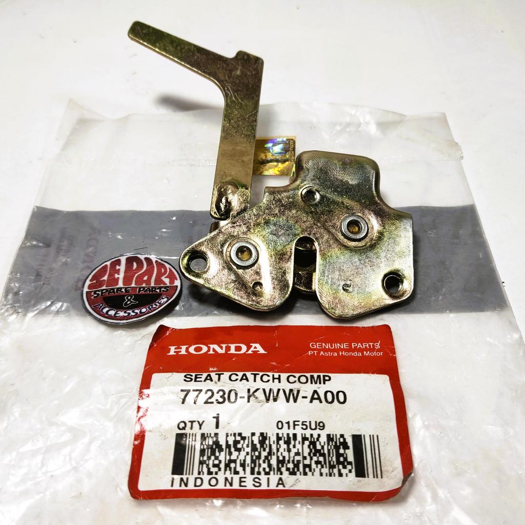 Lawan kunci jok Supra Fit New Revo Lawan Stut sadel Ori Honda 77230-KWW-A00 Limited Item Barang Lang
