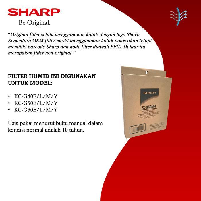 Humidifying Filter Sharp Air Purifier Fz-G60Mfe