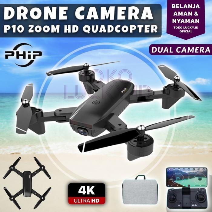 Drone Phip P10 Camera Zoom 4K Hd Quadcopter Remote Control