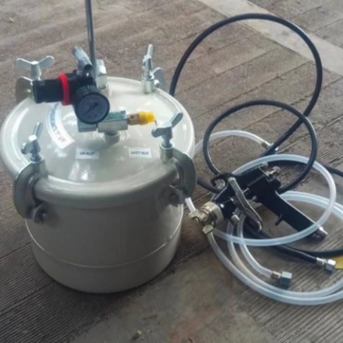 Paint Tank 5 Liter -  Pressure Tank - Paint Pot with Spray Gun Set