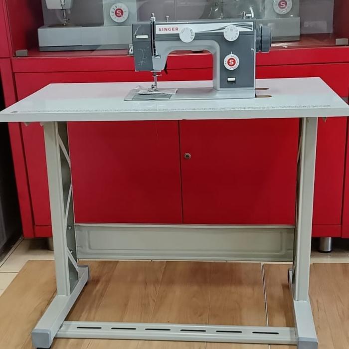 Promo Singer 984 Semi Portable + Meja Mica Kaki I Lokal Terlaris