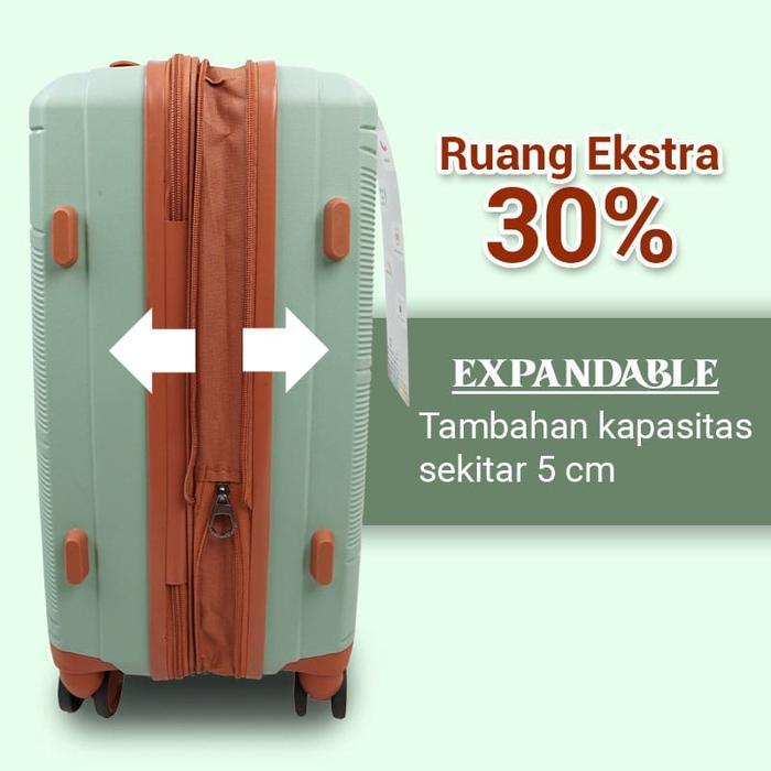 PARKSON KOPER PP743 EXPANDABLE TSA LOCK 007 KOPER 22 INCH KABIN 26 INCH 30 INCH BAGASI / KOPER