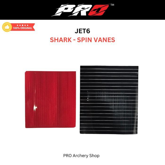 Shark Spin Vanes Jet 6 Jet6 Ksl Vane 4 In Arrow Indoor Spinwing Busur Alat Panahan Co