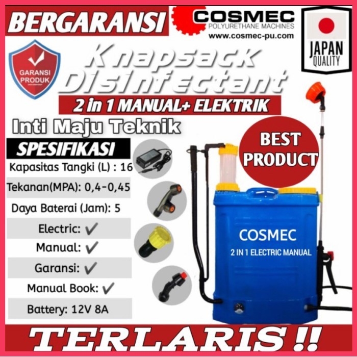 Sprayer Elektrik 2in1 / Alat Semprot Hama Elektrik COSMEC 2 in 1