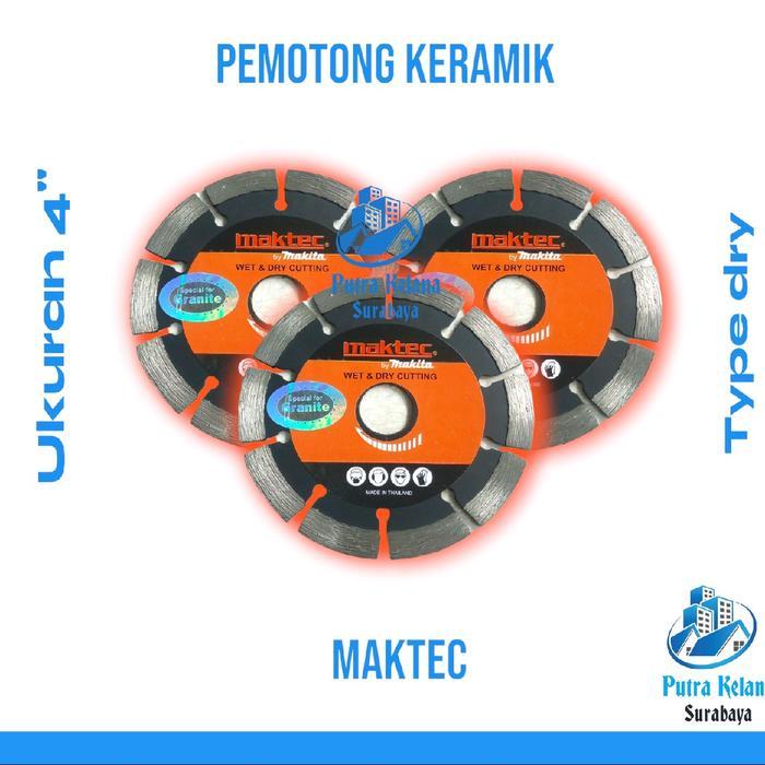 Pemotong keramik Maktec 4 Inch / Mata Grenda Potong Keramik Maktec 4" / Diamond Wheel Maktec 4"
