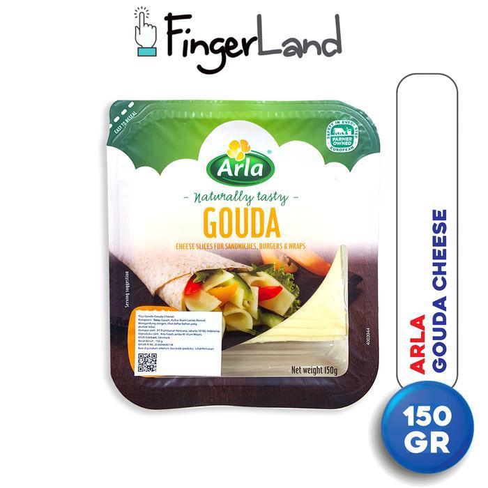 ARLA GOUDA CHEESE 150 GRAM KEJU GOUDA SLICE & PACKING STYROFOAM