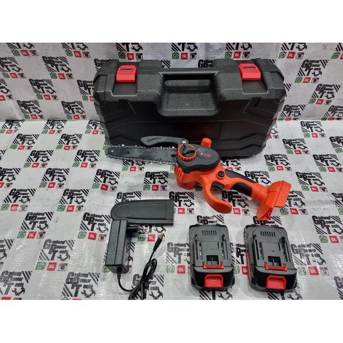 Chainsaw Gergaji Potong Rantai Cordless Baterai Chainsaw Mini Cordless