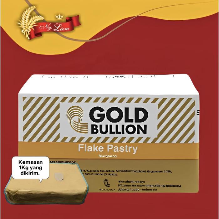 GOLD BULLION Flake Pastry / Margarine Pastry 1kg#R