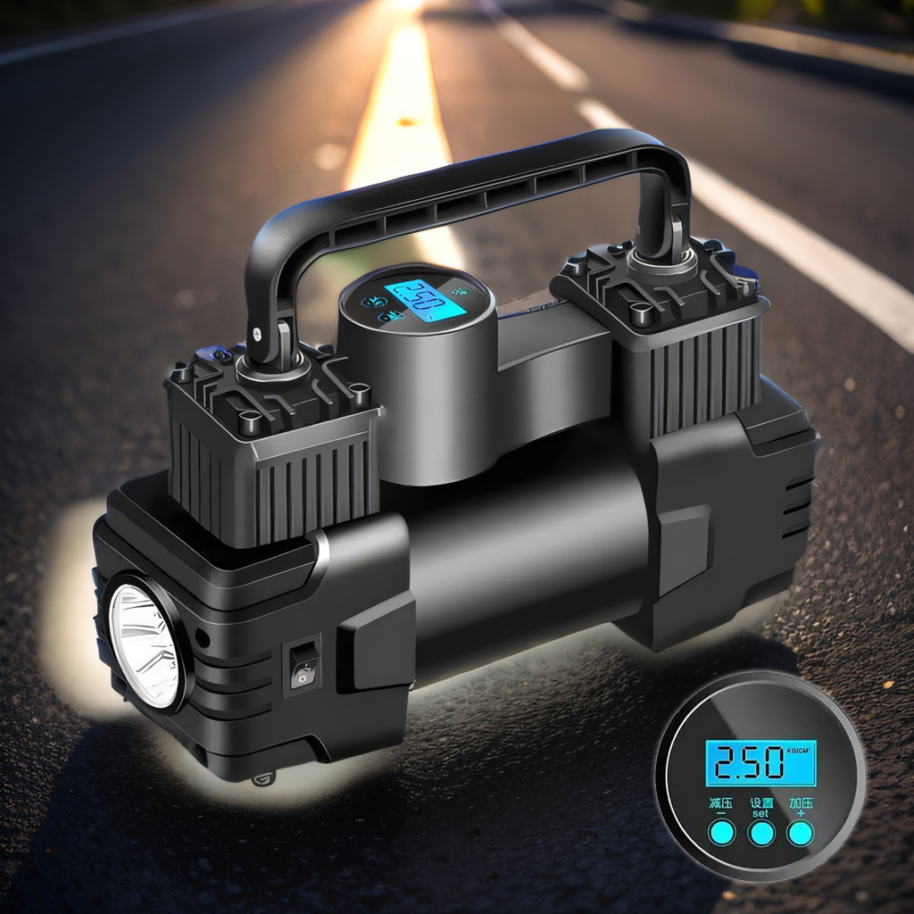 Car Tire Inflator Portable Air Compressor Tire Inflator Tire Inflator With Digital Pressure Gauge Ca