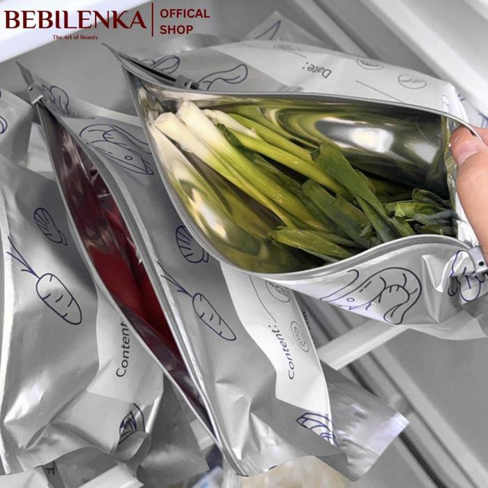 Kantong Penyimpanan Makanan Berbahan Aluminium Foil , Kantong untuk lemari es dan Freezer , Kantong