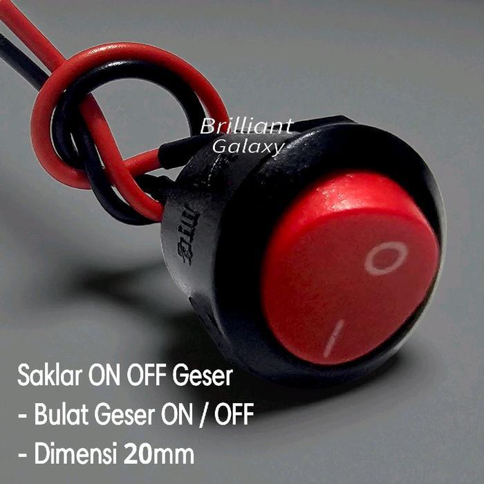 Switch Saklar On Off Mini - Model Geser/ Push Pencet
