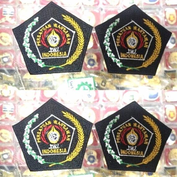 badge pwi patch pwi bordiran logo pwi