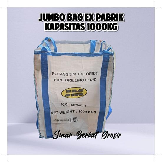 Karung Jumbo Bag Ex Industri Pabrik Kondisi 95% Bagus Kapasitas 500kg 1000kg / Kantong Jumbo Planter