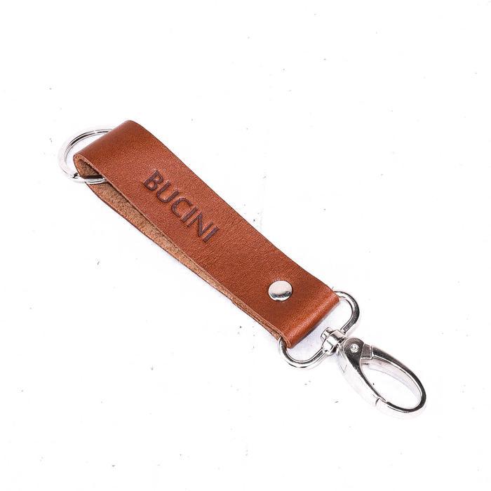TERMURAH BUCINI Leather Key Chain I Gantungan Kunci Kulit BUCINI New READY STOCK