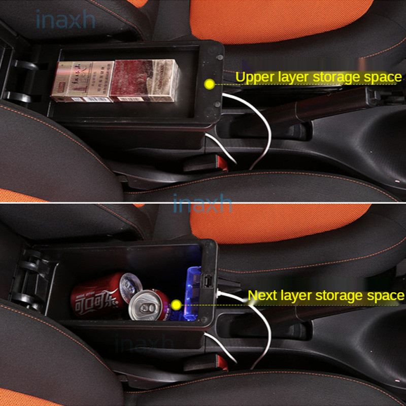 For Smart Fortwo Armrest for Mercedes New Smart 453 Fortwo Forfour Car Armrest box Retrofit parts