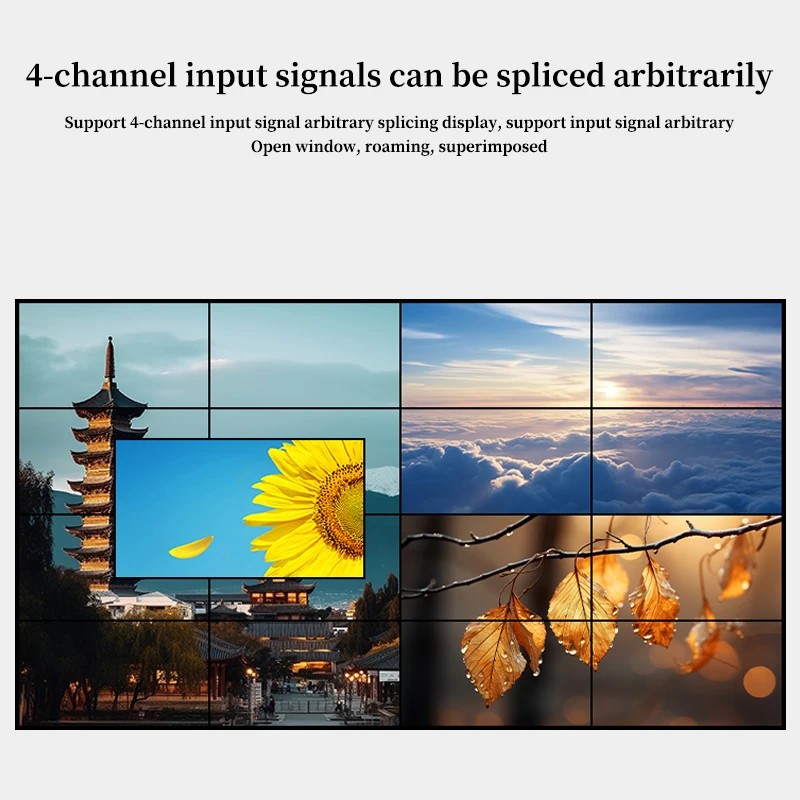 4K Video Multi-Screen Splicing Processing Server HDMI Seamless Matrix Switcher Wall Video Processor