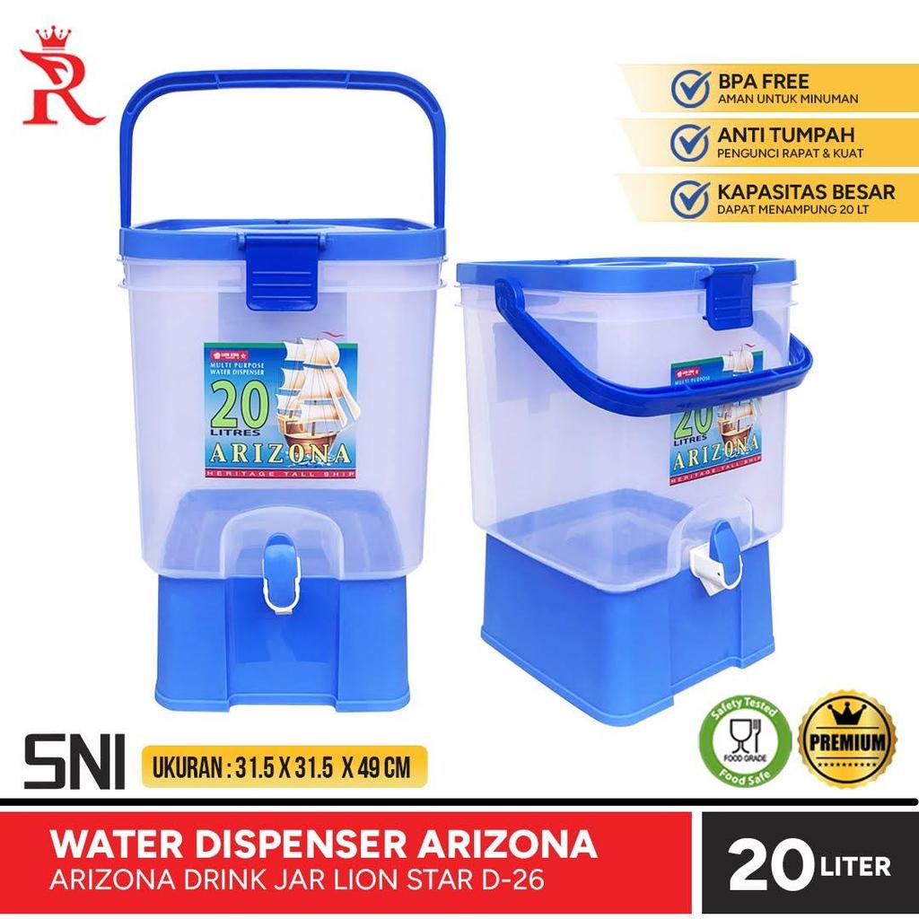 Tempat Air Water Dispenser 20 Liter Arizona Drink Jar Lion Star D-26