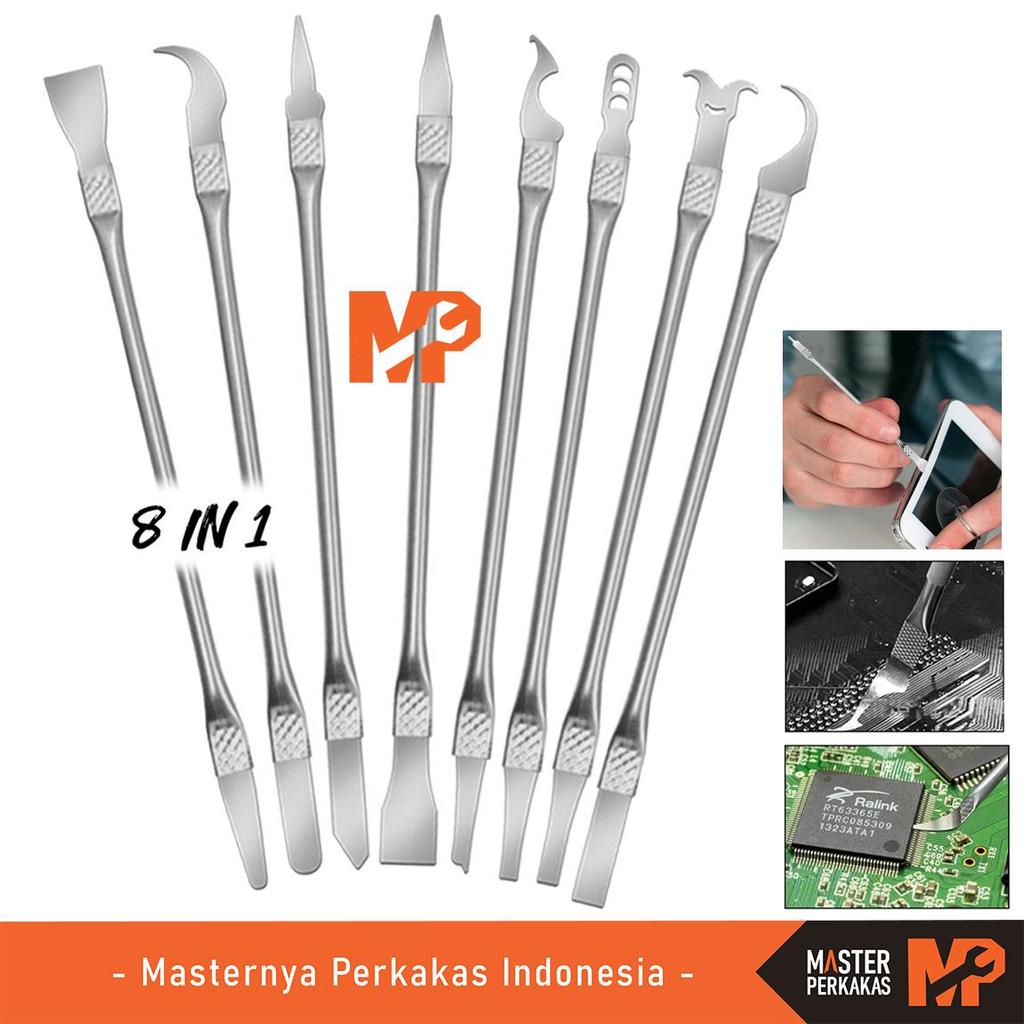 MP Pisau Crowbar Congkel 8In1 AK32 / IC HP Set CPU EMMC Linggis Pembersih Lem / Alat Pembongkaran Pe