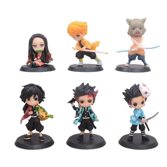 Top Kimetsu no Yaiba Set mini Action Figure PVC