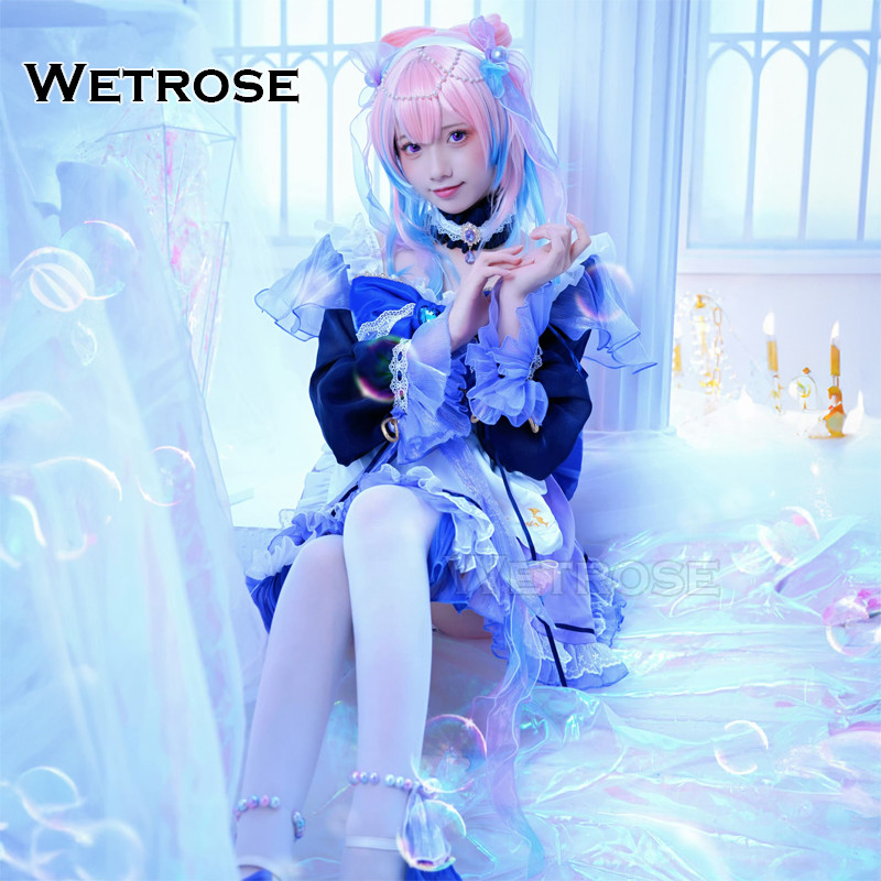 WetroseIn Stock Kokomi Maid Cosplay Costume Genshin Impact Artist'S Exclusive Fanart Sangonomiya