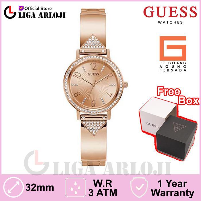 Sedia Guess Watches GW0474L3 Original TRI LUXE Jam Tangan Wanita Analog Rose