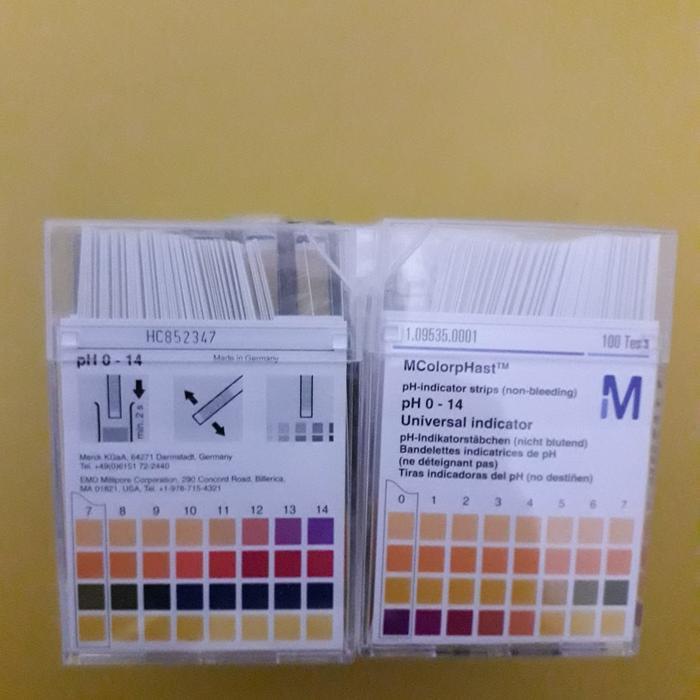 JTTOP" MERCK. PH PAPER UNIVERSAL. KERTAS PH. PH INDICATOR. 0-14. CAT.109535